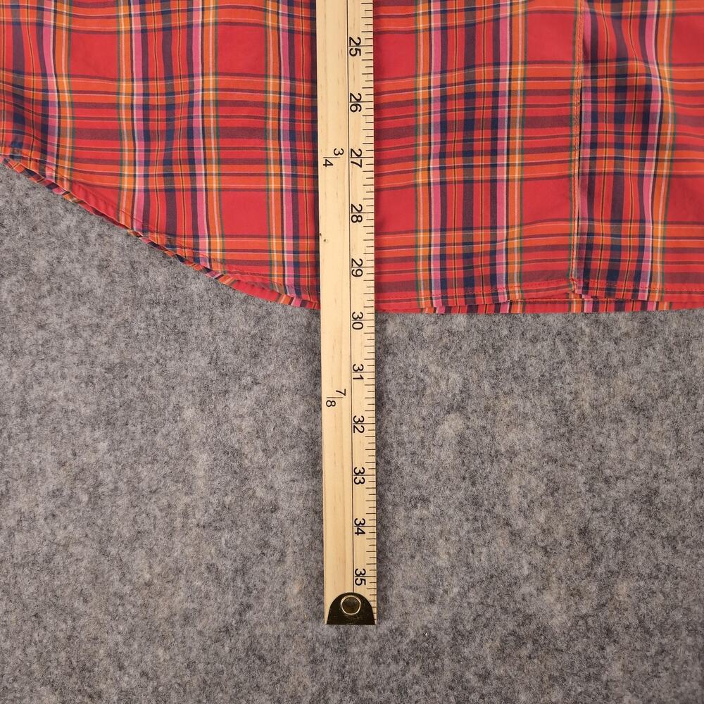 Eddie Bauer Shirt Womens XL Red Plaid Button Up Long Sleeve Cotton Casual - Picture 4 of 7